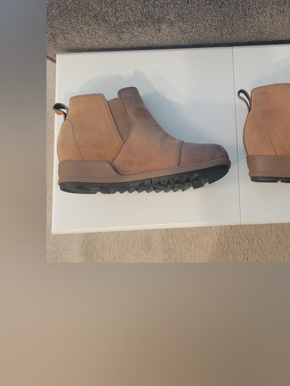 Sorel Velvet Tan Suede Pull-On Ankle Boot - Picture 3 of 7